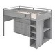 preview thumbnail 5 of 44, Twin Pine Loft Bed with Rolling Cabinet and Desk