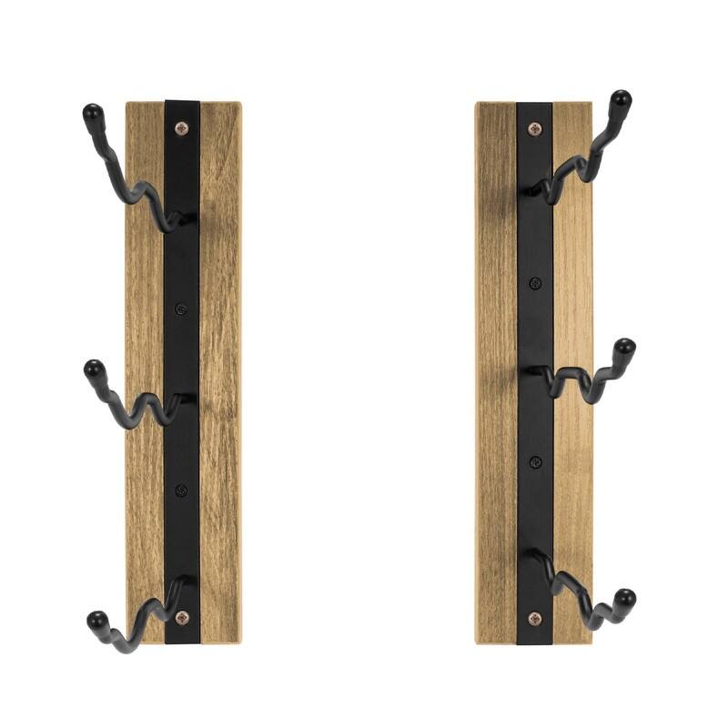 Wall Mounted Wine Rack - 8.25"D x 2.5"W x 12"H