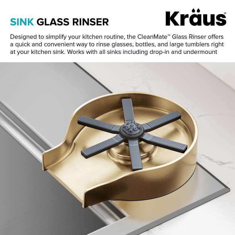KRAUS CleanMate Glass Rinser for Kitchen Sink