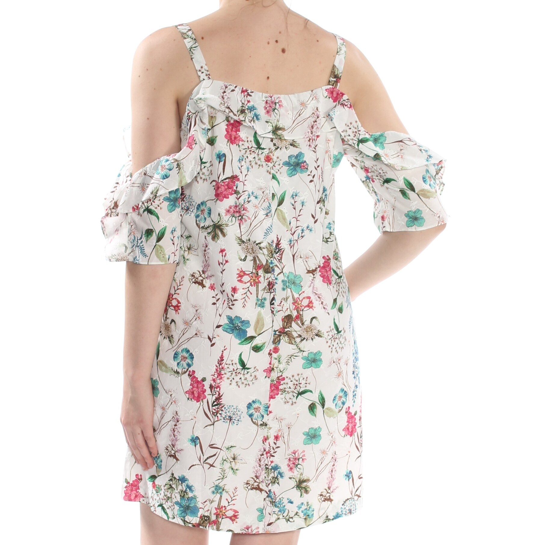 Shop Sanctuary White Short Sleeve Above The Knee Shift Dress Size