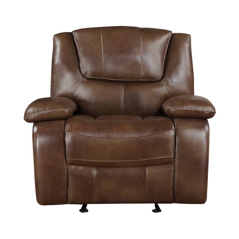 Baron 3-Piece Leather Match Manual Reclining Sofa Set