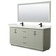 Option Light Green, Black Trim, White Quartz Top