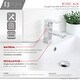 preview thumbnail 20 of 34, Single Hole 1-Handle Bathroom Faucet - Faucet Height: 6" | Spout Height: 2 11/16"