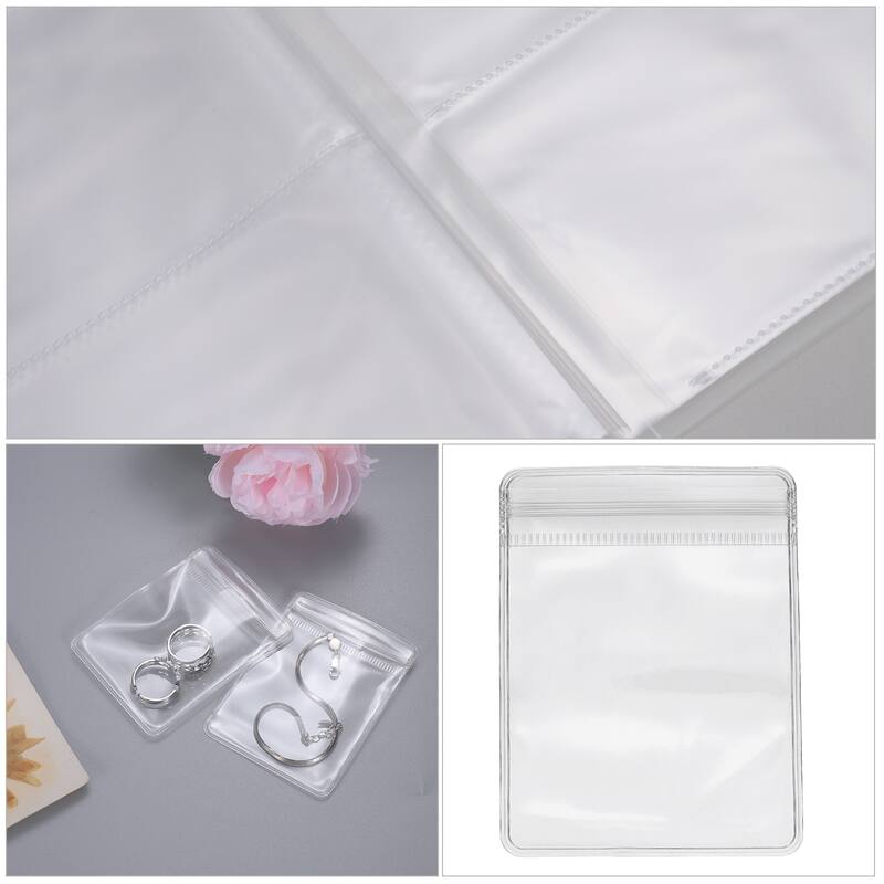 1 Set Clear Earring Organizer Book, Travel Jewelry Organizer, 80 Grids - 20.5 x 15 cm - 20.5 x 15 cm