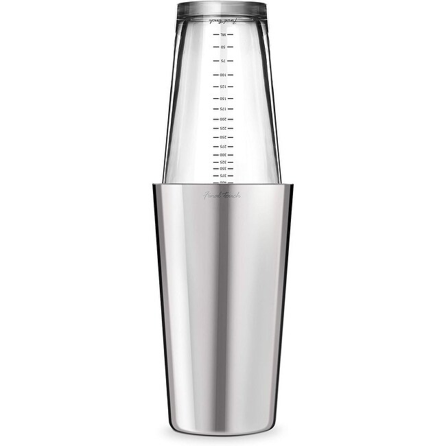 Final Touch Boston Cocktail Shaker (Stainless Steel)