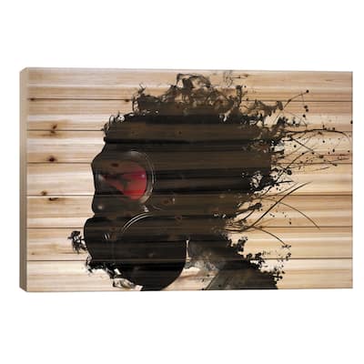 Ghost Warrior Print On Wood by Nicklas Gustafsson - Multi-Color