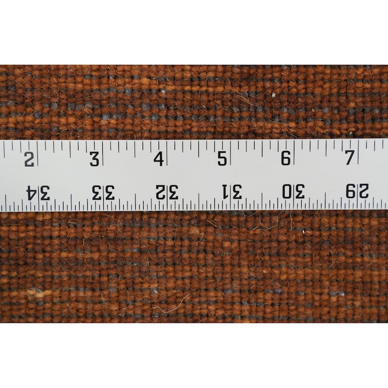 Hand Knotted Oriental 100% Wool Carpet Tribal Animal Pictorial Brown Gabbeh Area Rug - 8' 0'' X 8' 3''