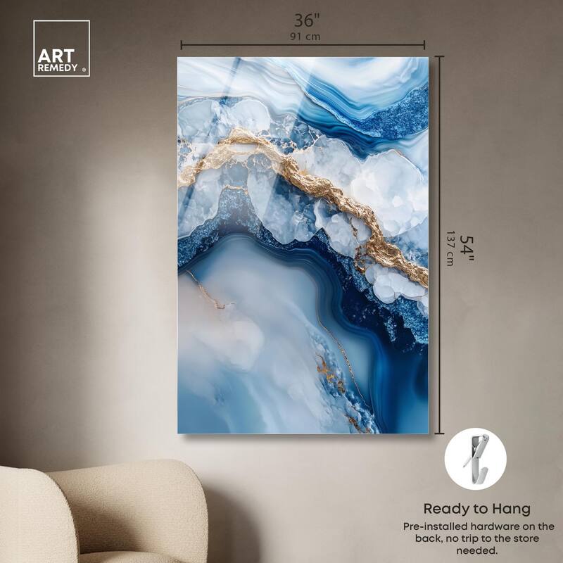 Molten Topaz II Acrylic by Art Remedy, Ready to Hang