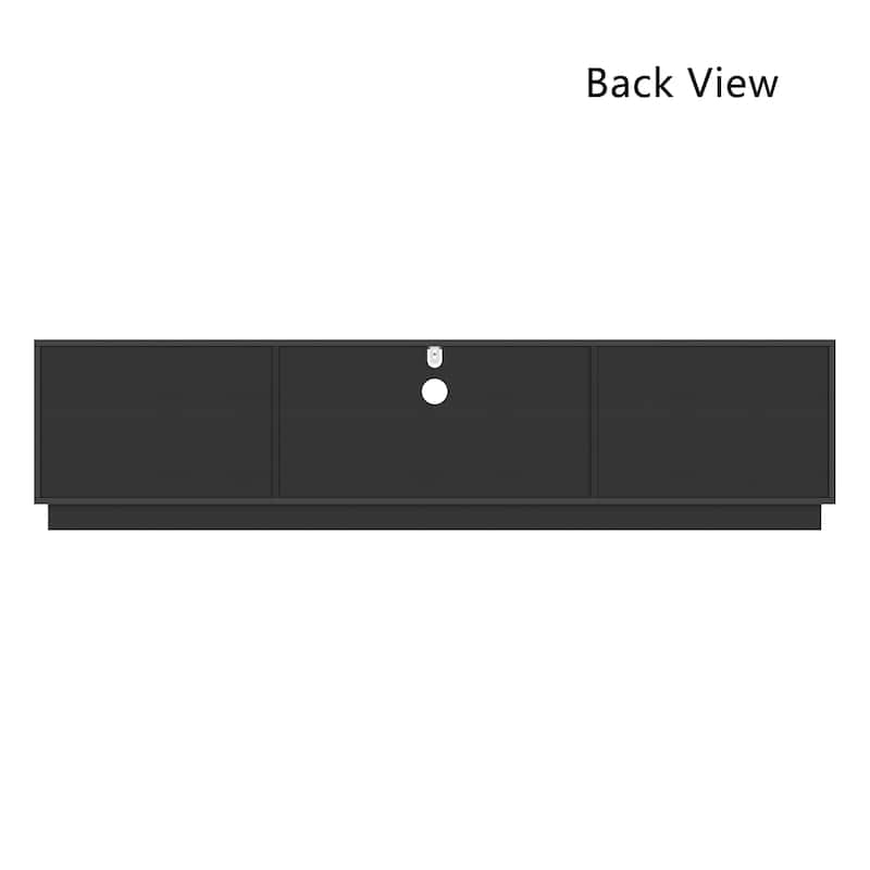 TV Stand TV Entertainment Center Led Light High Gloss Television Stand