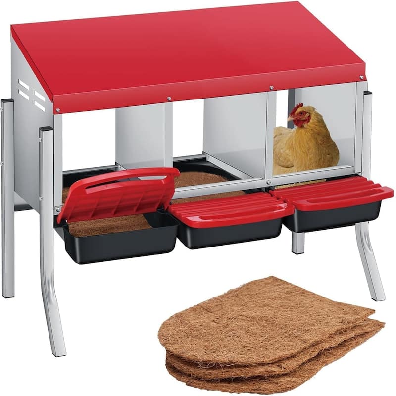 3 Hole Chicken Nesting Boxes - with Legs