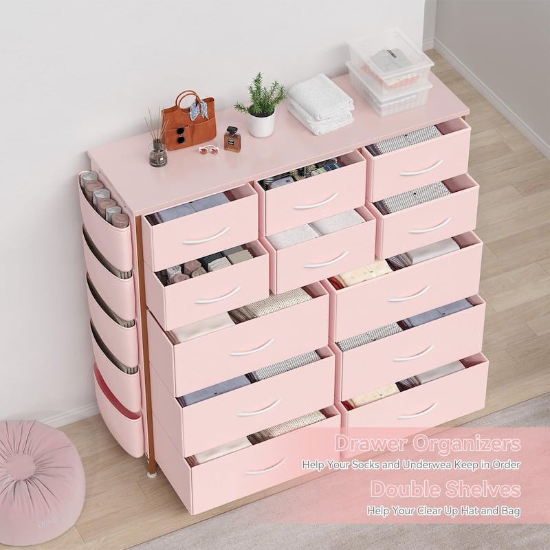 Dresser for Bedroom with 12 Drawer