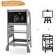 preview thumbnail 9 of 7, Height Adjustable Toddler Stool Helper with Safety Rail