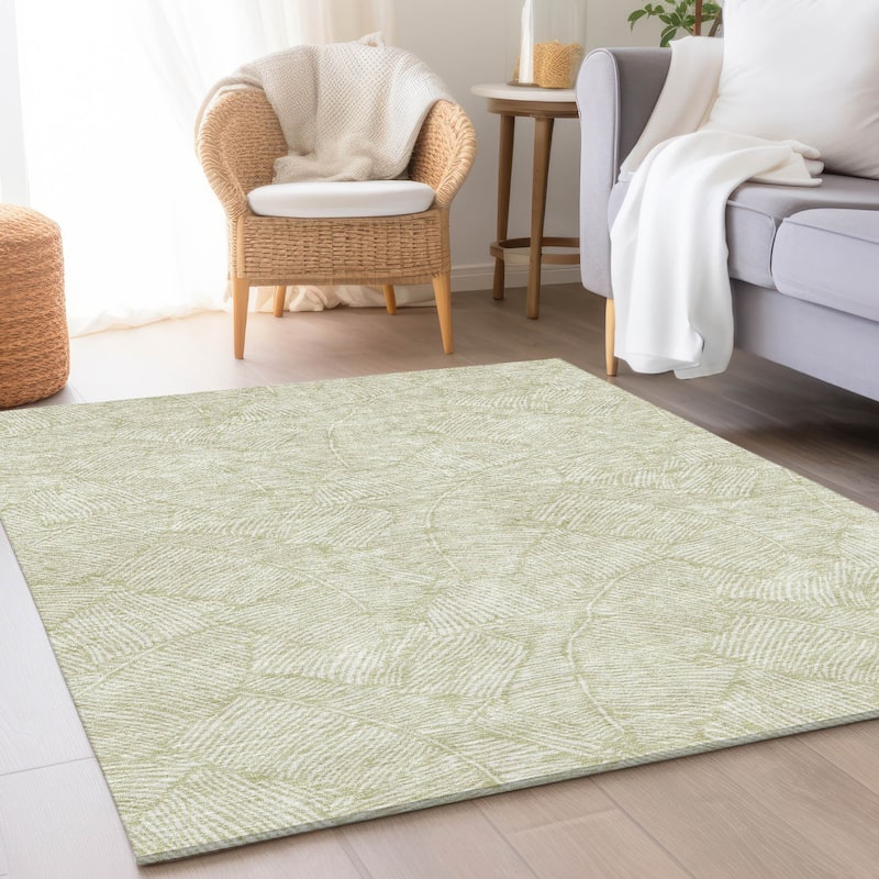Premium Washable Super Soft Palm Beach Mayfield Rug - Aloe - 2'6" x 3'10"