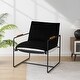 preview thumbnail 2 of 22, Accent Chair with Detachable Double-sided Cushion, Modern Upholstered Armchair with Metal Frame - 25.2'' H X 30.3'' W X 30.3'' D