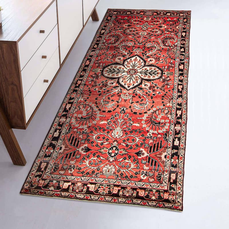 ECARPETGALLERY Hand-knotted Anadol Copper Wool Rug - 3'5 x 9'10