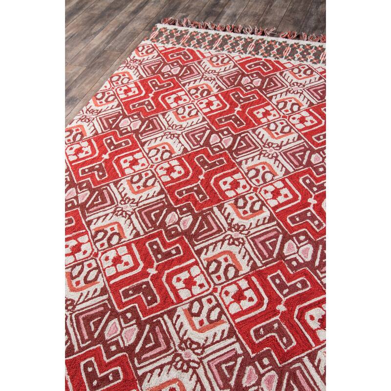 Momeni Tahoe Hand Tufted Wool Red Area Rug
