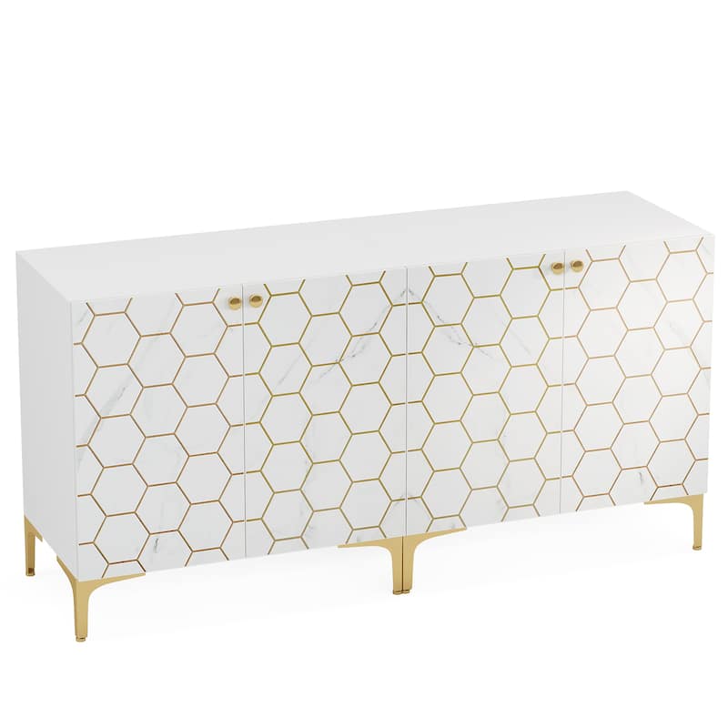 31.5'' Modern Accent Storage Cabinet for Living Room Kitchen (Set of 2 )