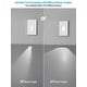 preview thumbnail 8 of 14, 6 Pack LED Vertical 5CCT Step Lights, Replaceable Magnetic Faceplat Indoor Stair Light, Dimmable
