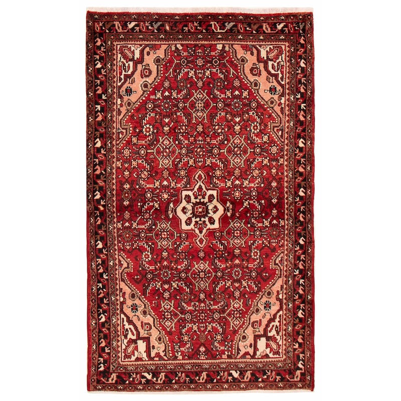 Andelz Red Rug 4'4" x 7'2" - 4'4 x 7'2 - Red - 4'4 x 7'2