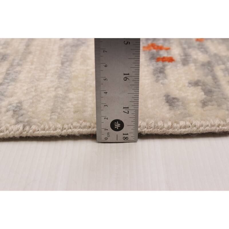 ECARPETGALLERY Hand-knotted Mystique Dark Grey, Ivory Wool Rug - 10' x 13' 9"
