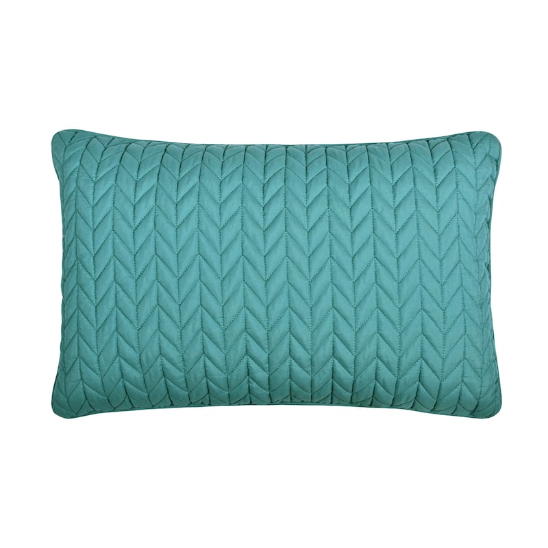 Cayman Quilted Boudoir Decorative Throw Pillow