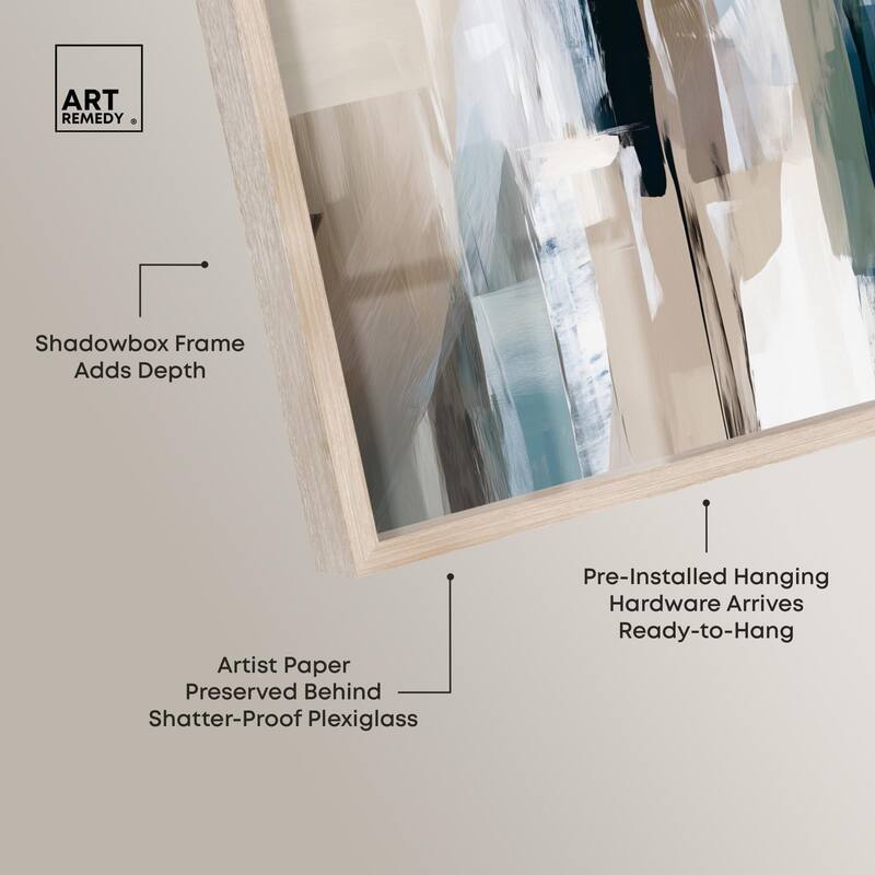 Color Columns Shadowbox by Art Remedy