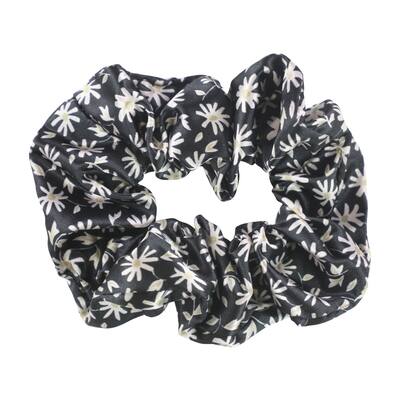 American Eagle Womens Floral Hair Scrunchie, Black, - One Size