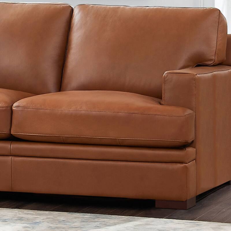 Hydeline Georgia Top Grain Leather Loveseat