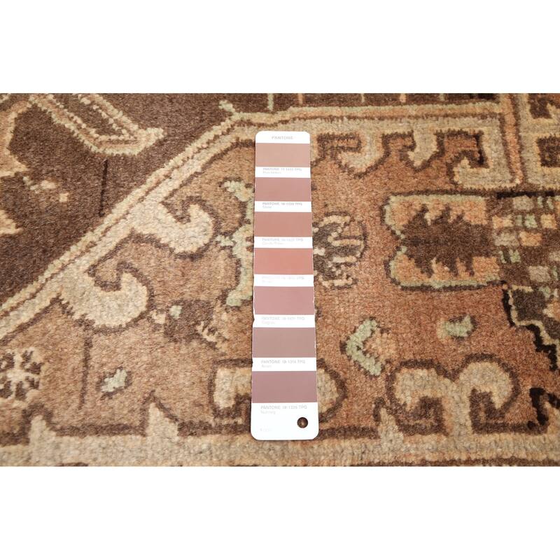 ECARPETGALLERY Hand-knotted Sarabi Brown Wool Rug - 7'5 x 10'10