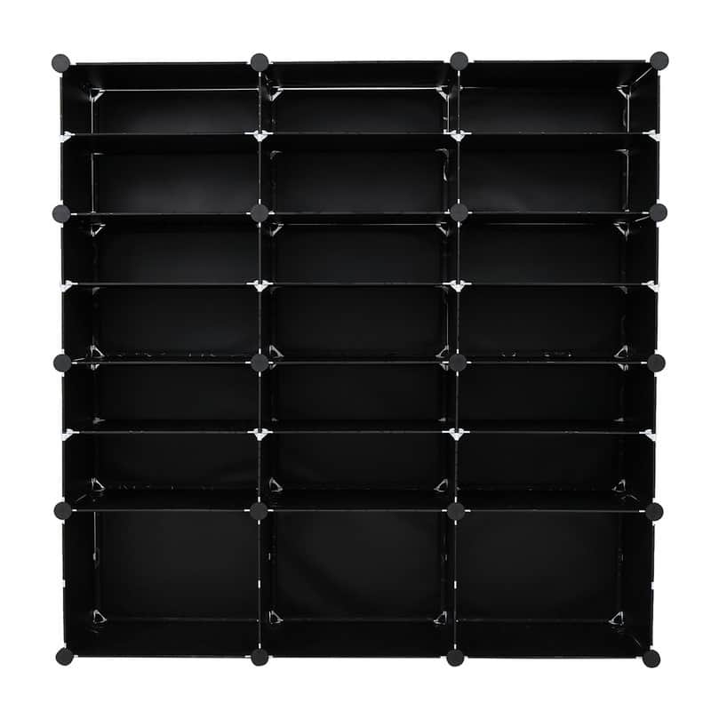 Portable 42 Pair Shoe Rack Organizer Tower Shelf Storage Cabinet Stand Expandable for Heels, Boots, Slippers