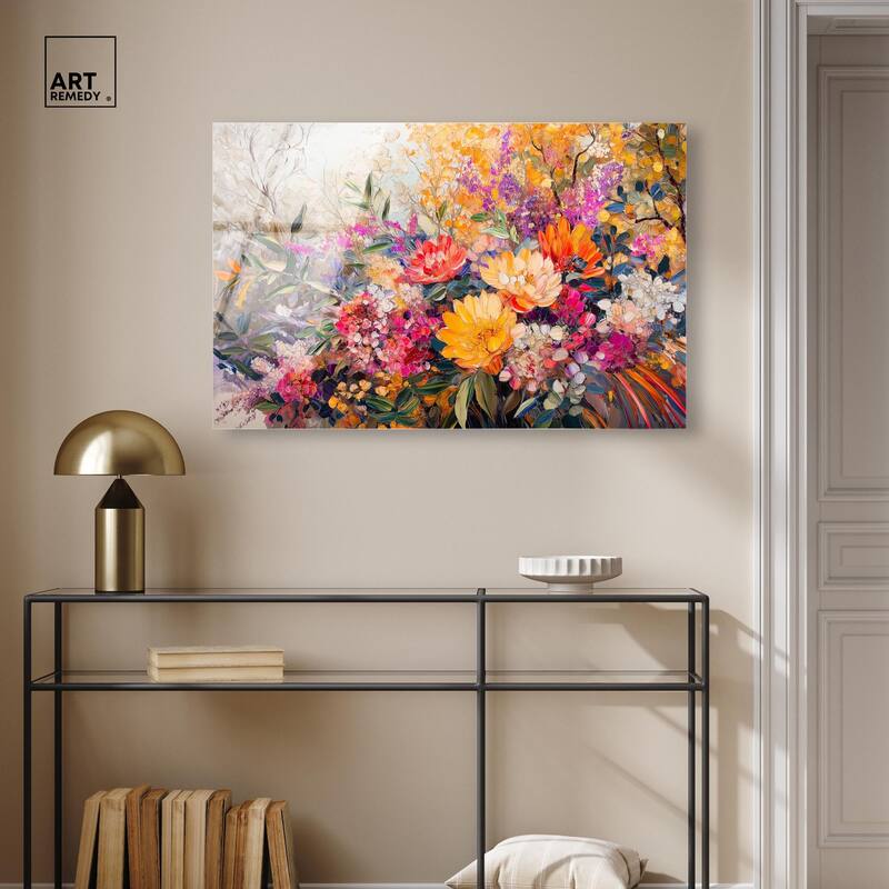 Amber Auras Acrylic by Art Remedy, Ready to Hang