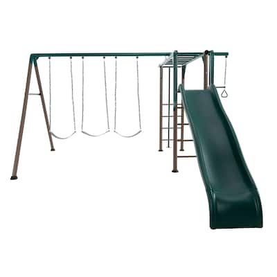 Lifetime Monkey Bar Adventure Swing Set (Earthtone)