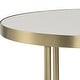 preview thumbnail 7 of 5, Open Frame Functional Nesting Tables - 24" - Brass Plated Finish - Set of 2