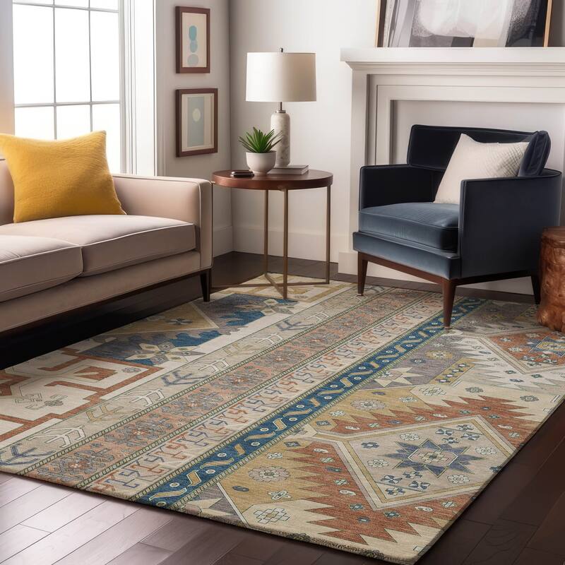 Premium Washable Super Soft Boho Global Aniston Mayfield Rug - Ivory - 2'6" x 3'10"