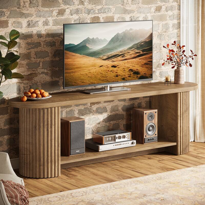 63" Fluted TV Stand for 50/55/65/75-Inch TV