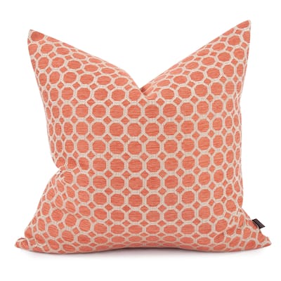Allan Andrews 24" x 24" Pyth Coral Pillow - Down Fill