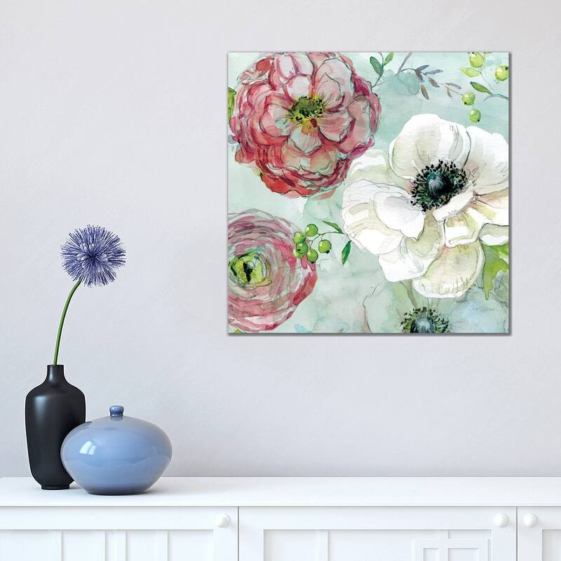 iCanvas "Asbury Garden Bloom IV" by Carol Robinson Canvas Print - 18x18x1.5