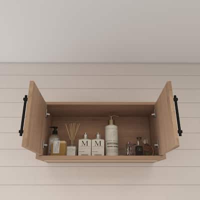Victoria 24 Inches Floating Top Cabinet with Smart Motion Sensor Light - 23.9