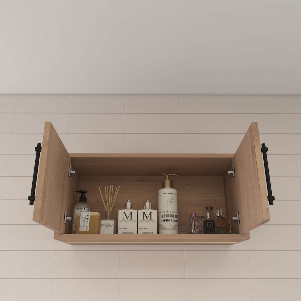 Victoria 24 Inches Floating Top Cabinet with Smart Motion Sensor Light - 23.9