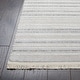 preview thumbnail 4 of 8, SAFAVIEH Whisper Mehtap Contemporary Stripe Fringe Rug