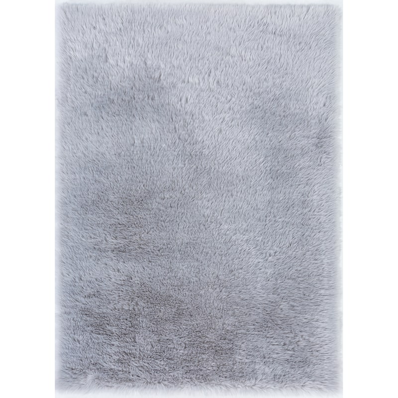 Flokati Shag Collection 5x7 Area Rug - 5' x 7' - 5' X 7' - Grey