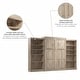 preview thumbnail 39 of 43, Pur Queen Murphy Bed with 2 Storage Units (137W) by Bestar
