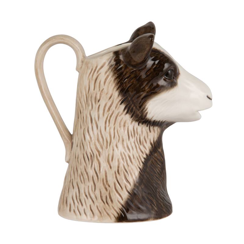Stoneware Goat Shaped Pitcher - 6.5"L x 4.88"W x 6.88"H