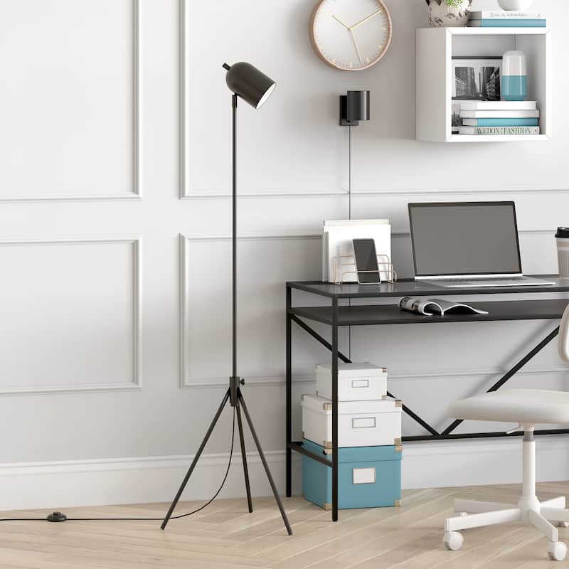 Bruno Tripod Floor Lamp - Blackened Bronze