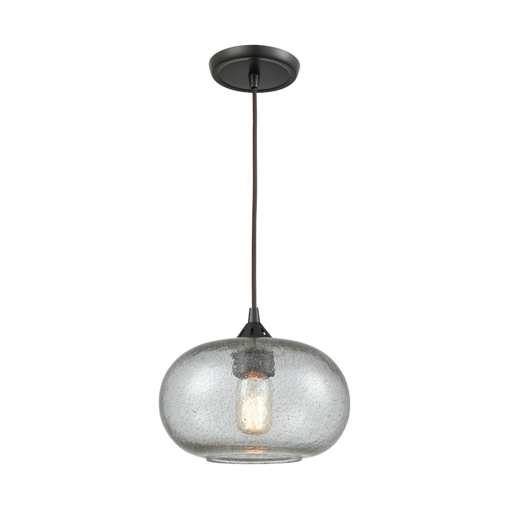 Volace 10-inch Wide 1-Light Pendant in Oil Rubbed Bronze - 10in W x 10in D x 8in H