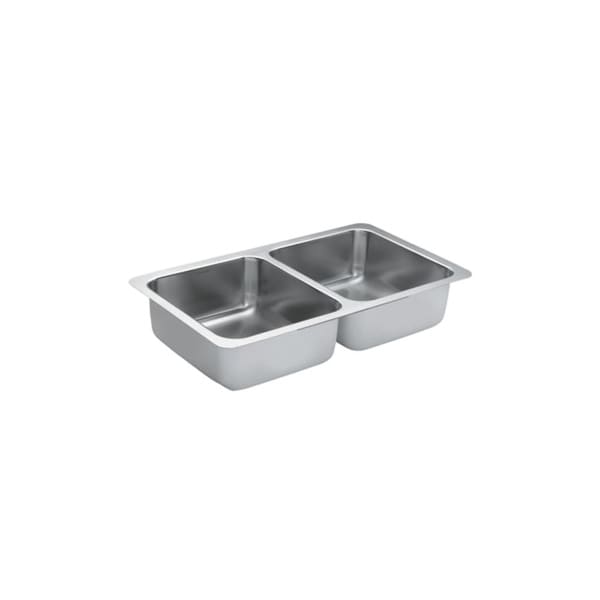 Moen G18215 30" Double Basin Undermount Stainless Steel Kitchen Sink with SoundSHIELD from the 1800 Series Collection