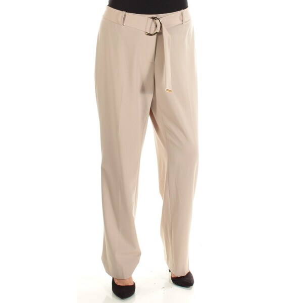 calvin klein plus size flat front pant