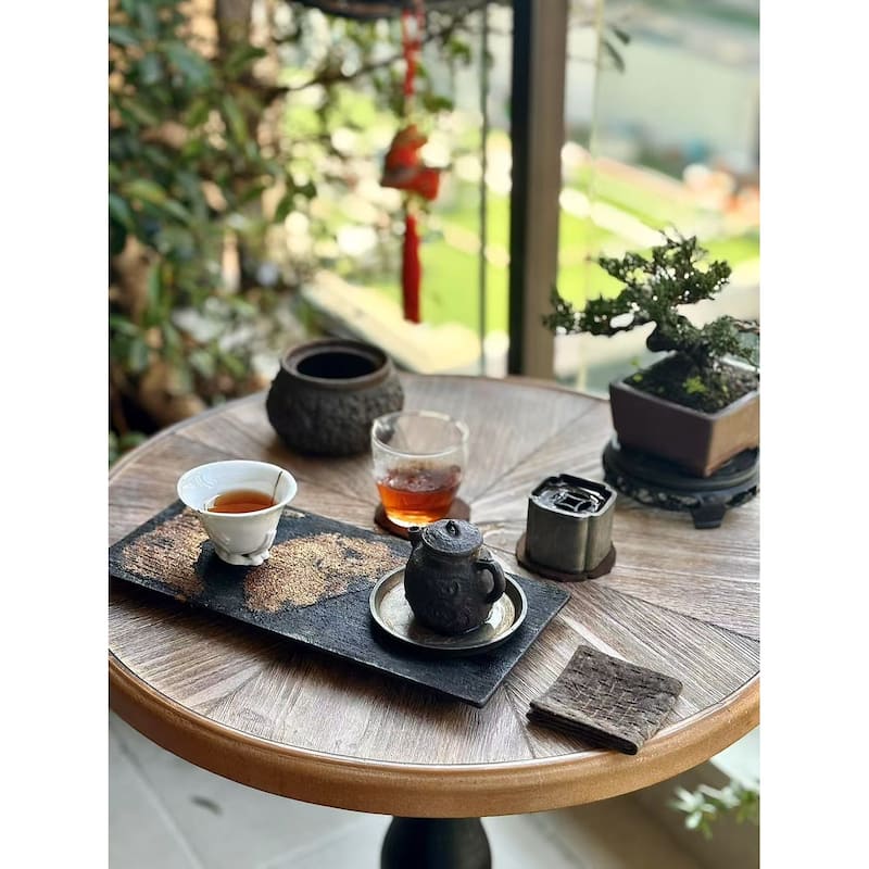 Wooden End Tables Retro Side Table French Country Accent Coffee Side Table Modern Small Round Tea Table Pedestal Side End Table