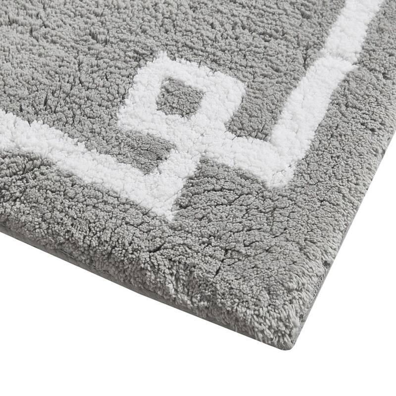 HomeRoots 20" Taupe Cotton Square Bath Rug