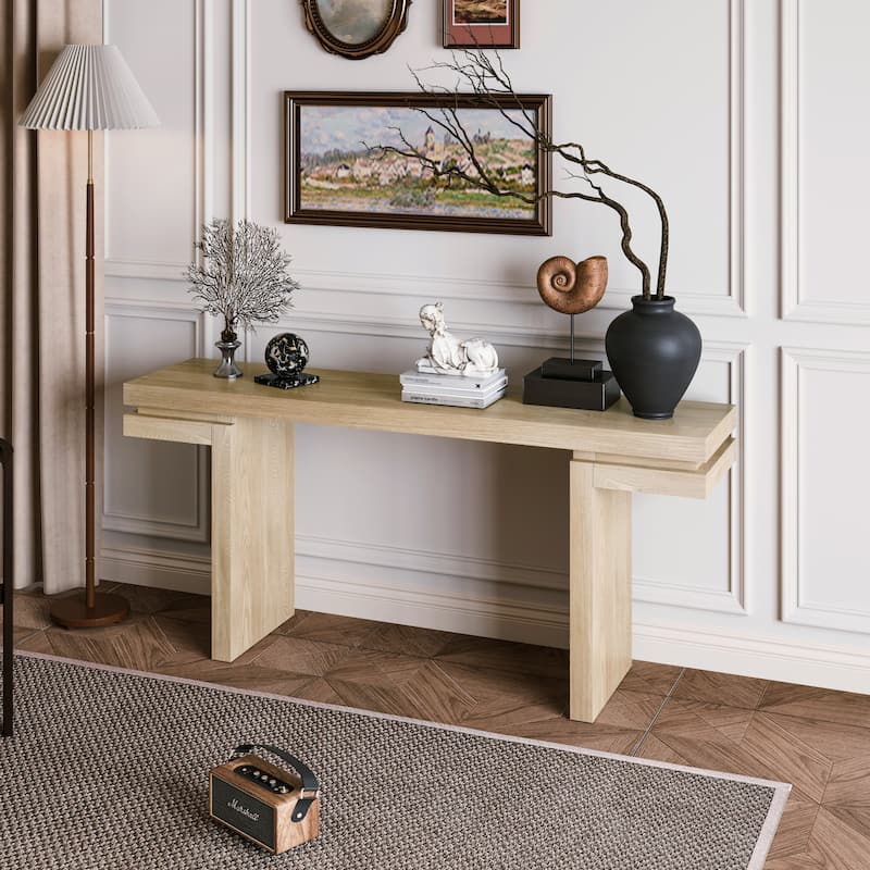 GDF Studio - Ariston 66 Inch Extra Wide Minimalist Console Table